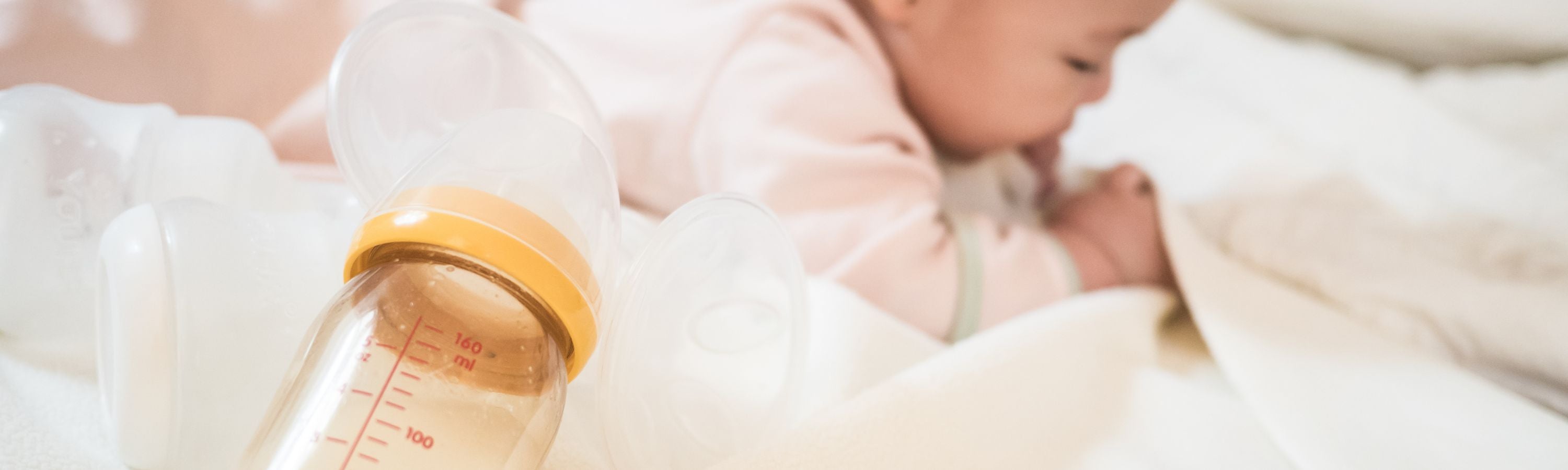 Baby and bottle