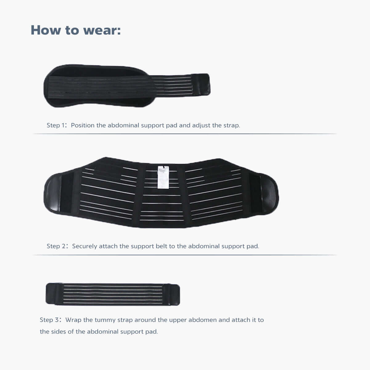 MomMed maternity belly band usage steps