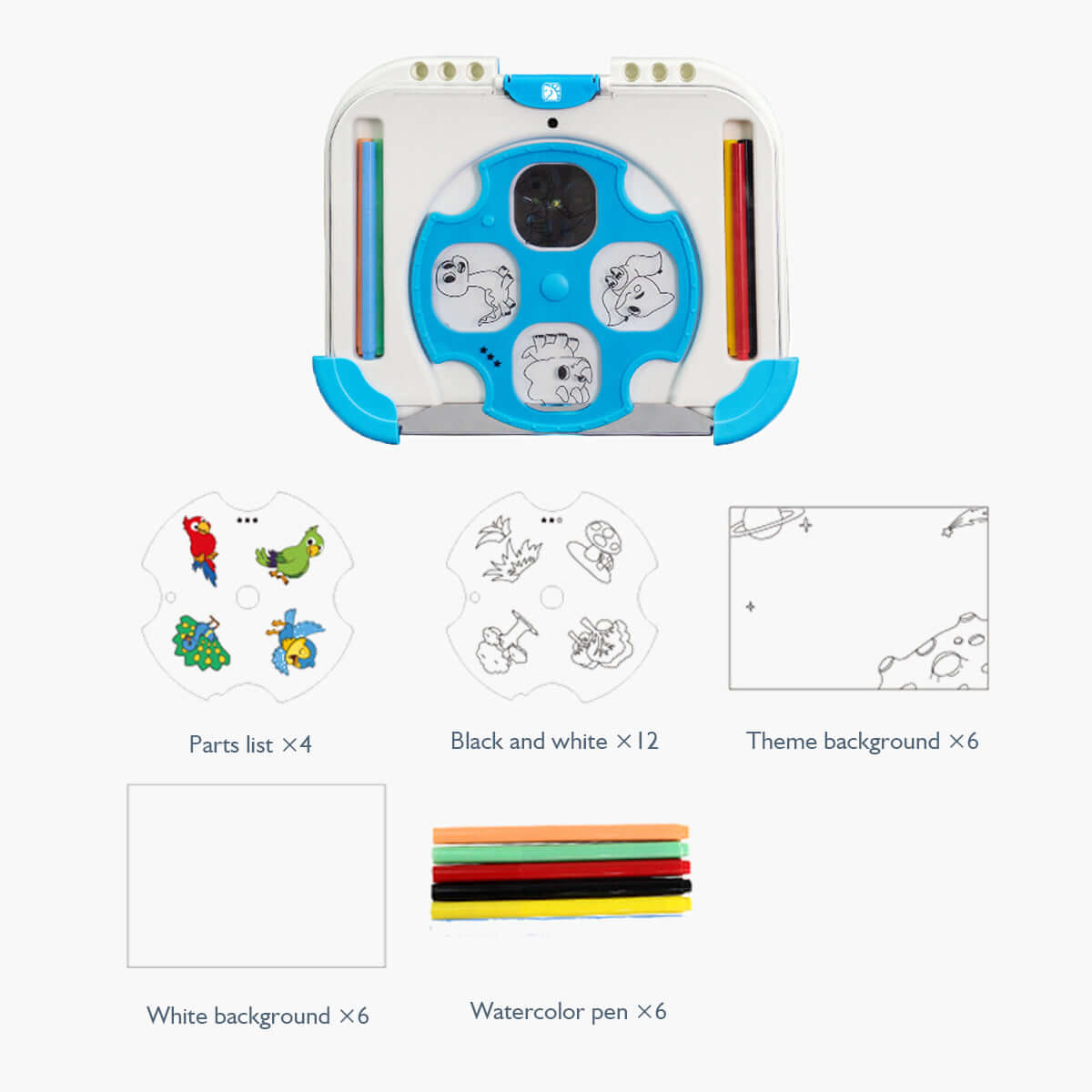 MomMed Children's Drawing Projector Toy Multi-Function Display