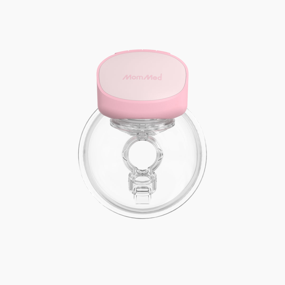 S10 Pro Double Wearable Breast Pump front view- Aurora Pink | MomMed