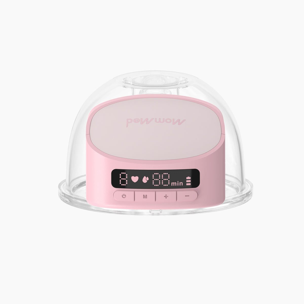 S10 Pro Double Wearable Breast Pump Top View- Aurora Pink | MomMed