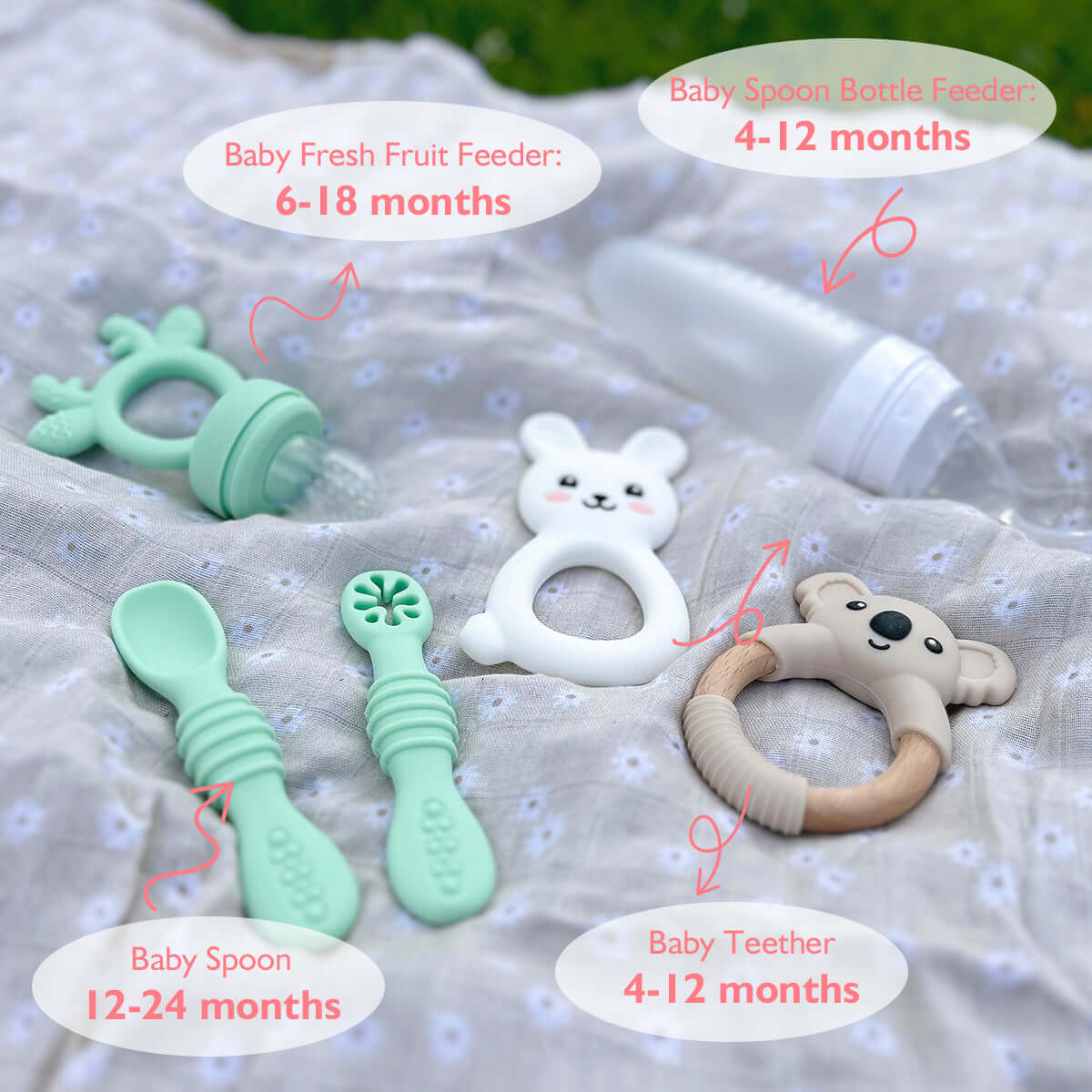 Mommed Baby Feeding Essentials Set can be adapted to different ages of babies