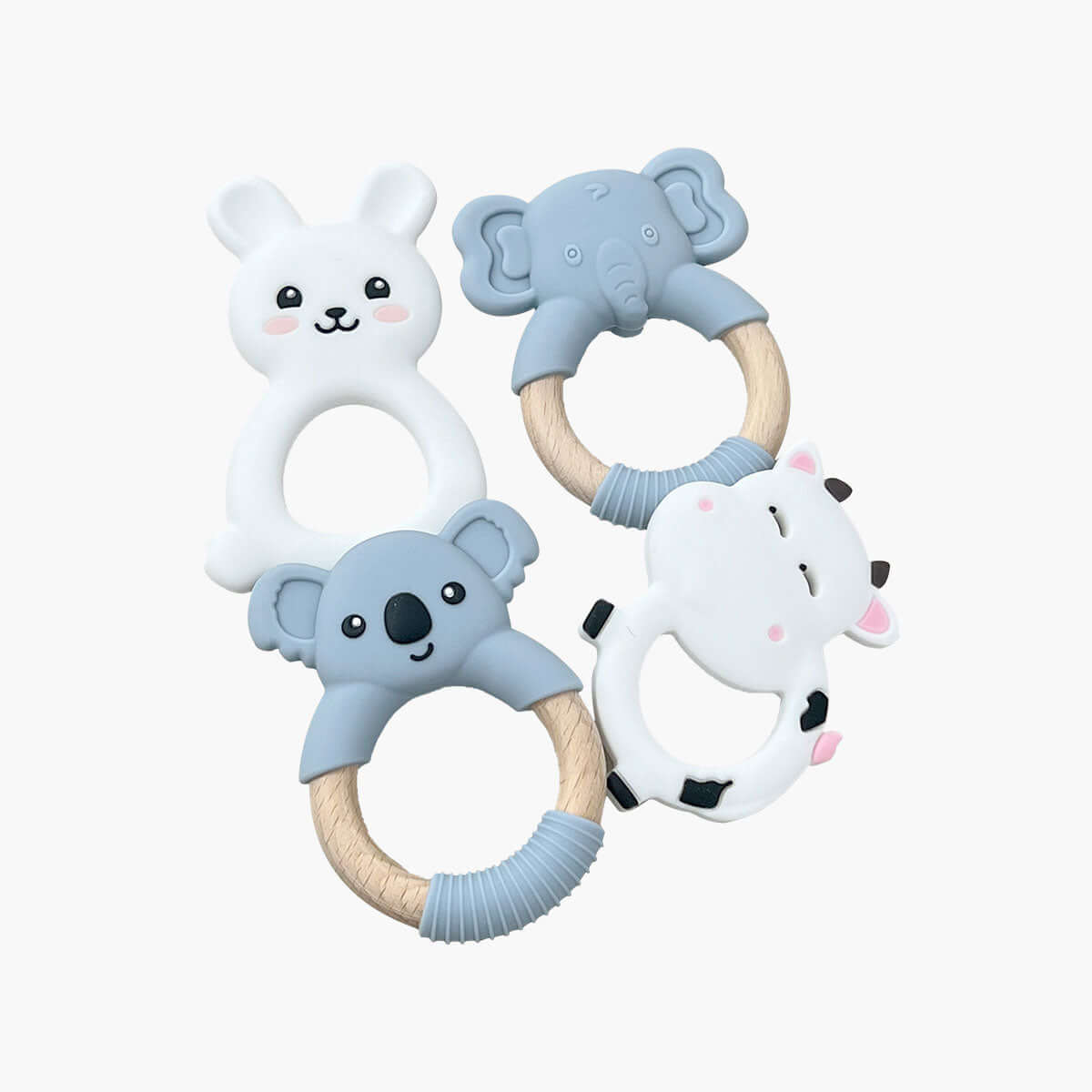 MomMed Silicone Baby Teether Toys front view