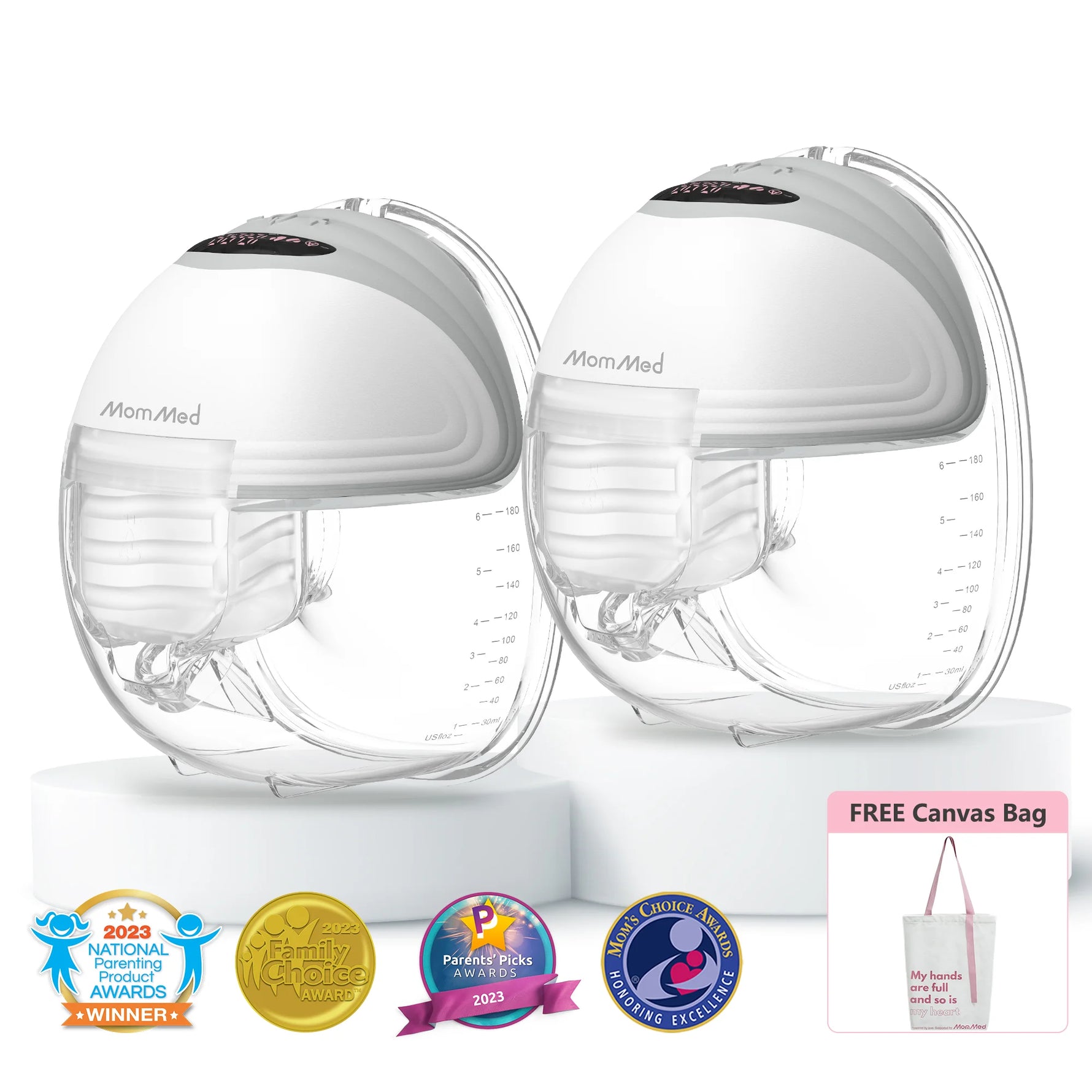 S21 Double Wearable Breast Pump-Tranquil Grey
