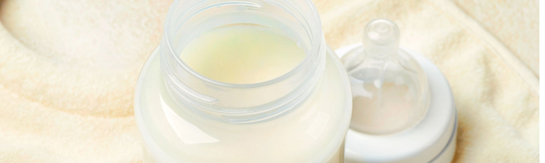 Breast milk on the table