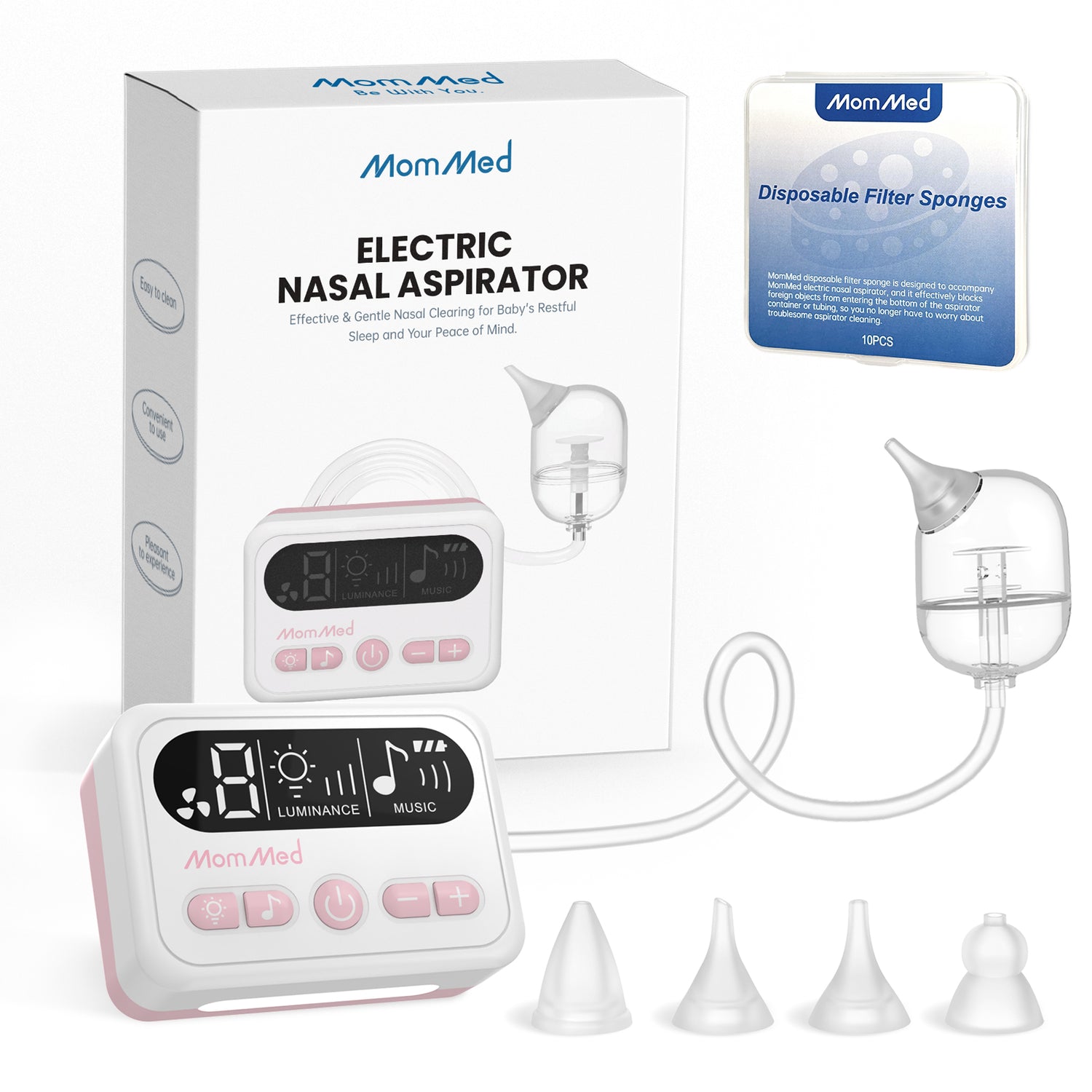 Electric Baby Nasal Aspirator with 9 Adjustable Suction Levels