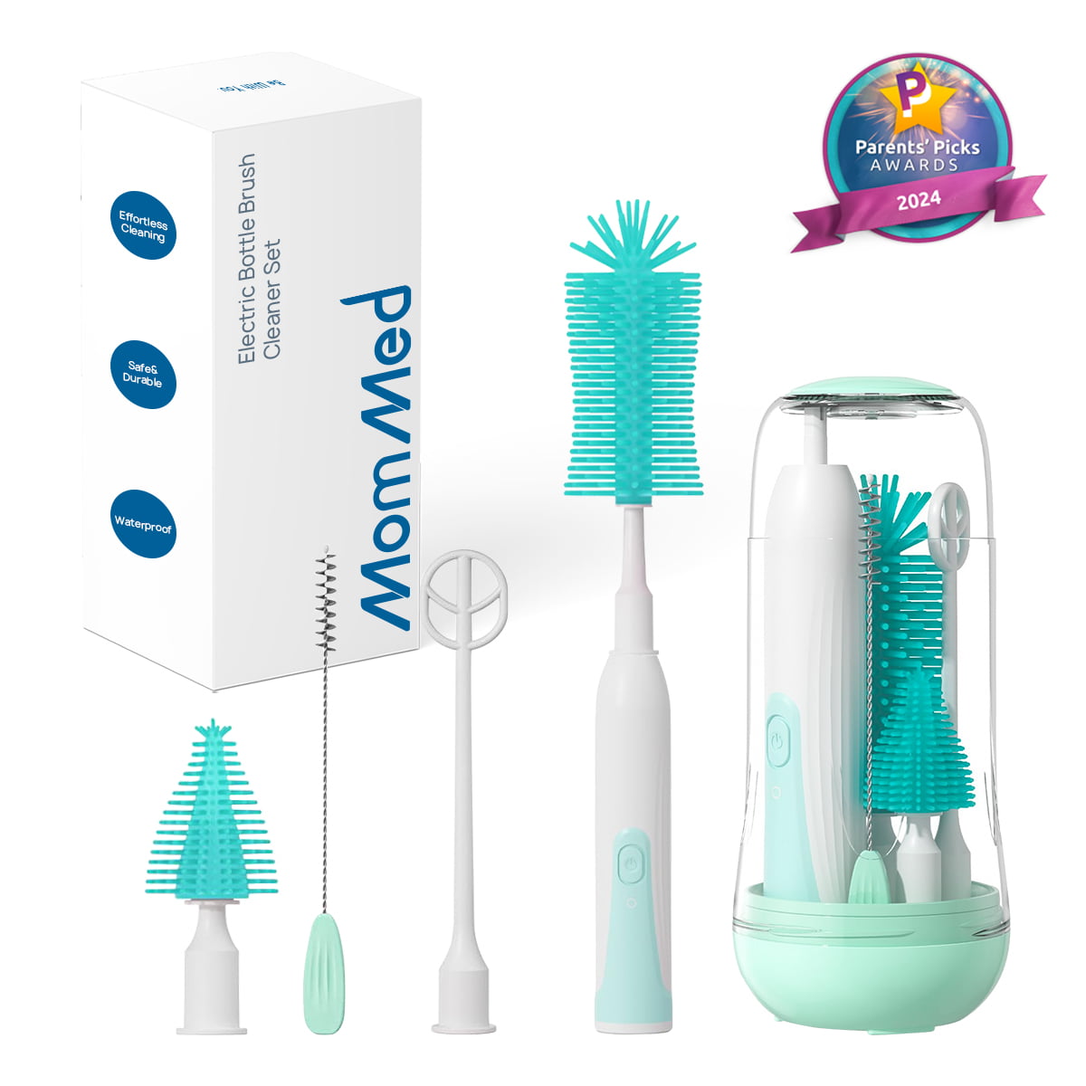 MomMed Electric Bottle Brush Cleaner Set
