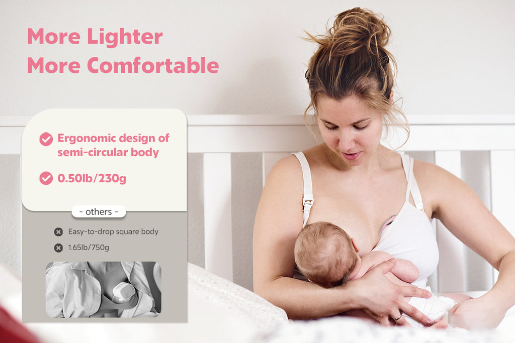 S21 hands free breast pump with pink color- all from the world 