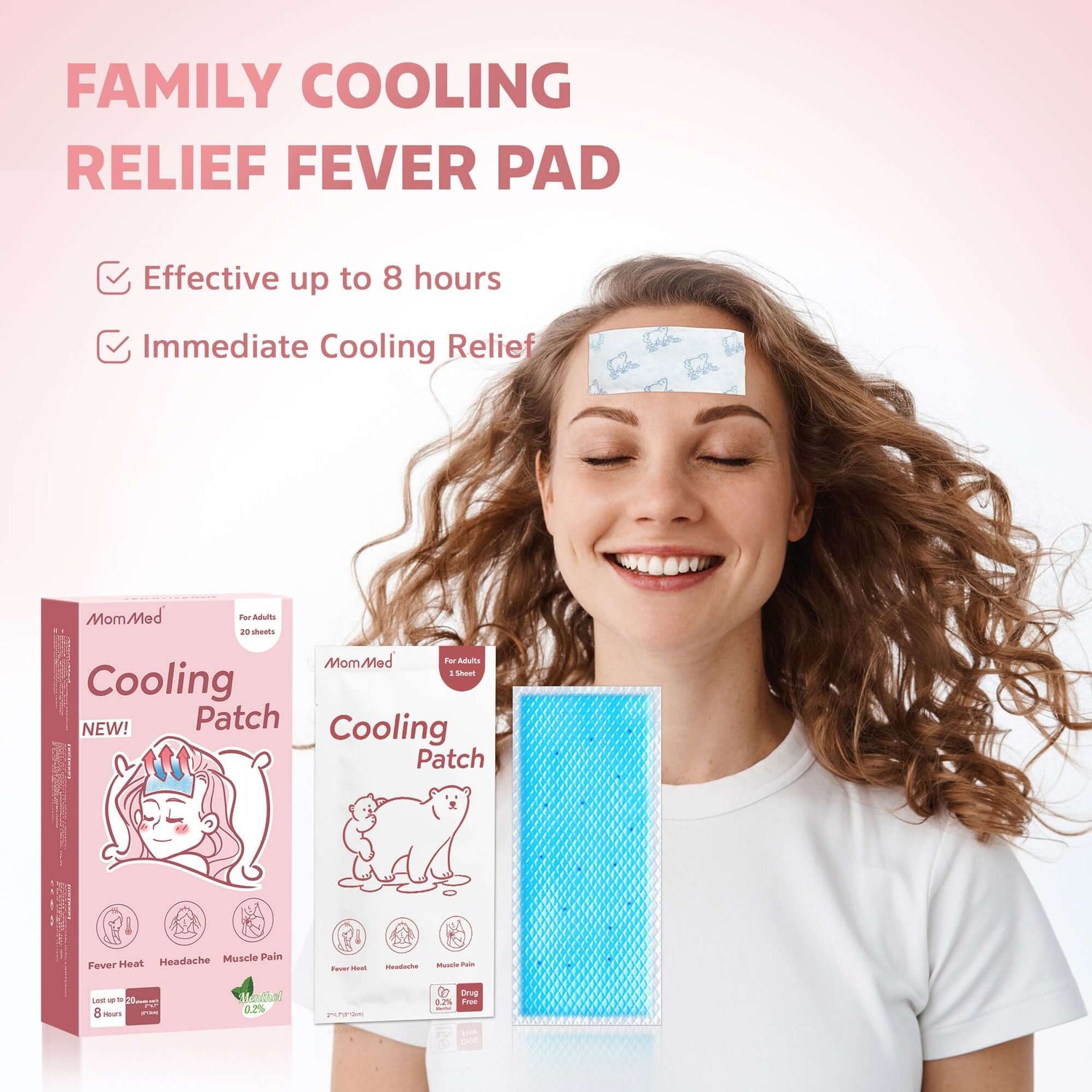 Adults Cooling Patch 20 Sheets | Mommed | Health