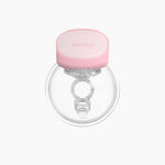 S10 Pro Double Wearable Breast Pump front view- Aurora Pink | MomMed