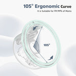 The MomMed S10 Pro Double Wearable Breast Pump showcases 105° ergonomic curve design