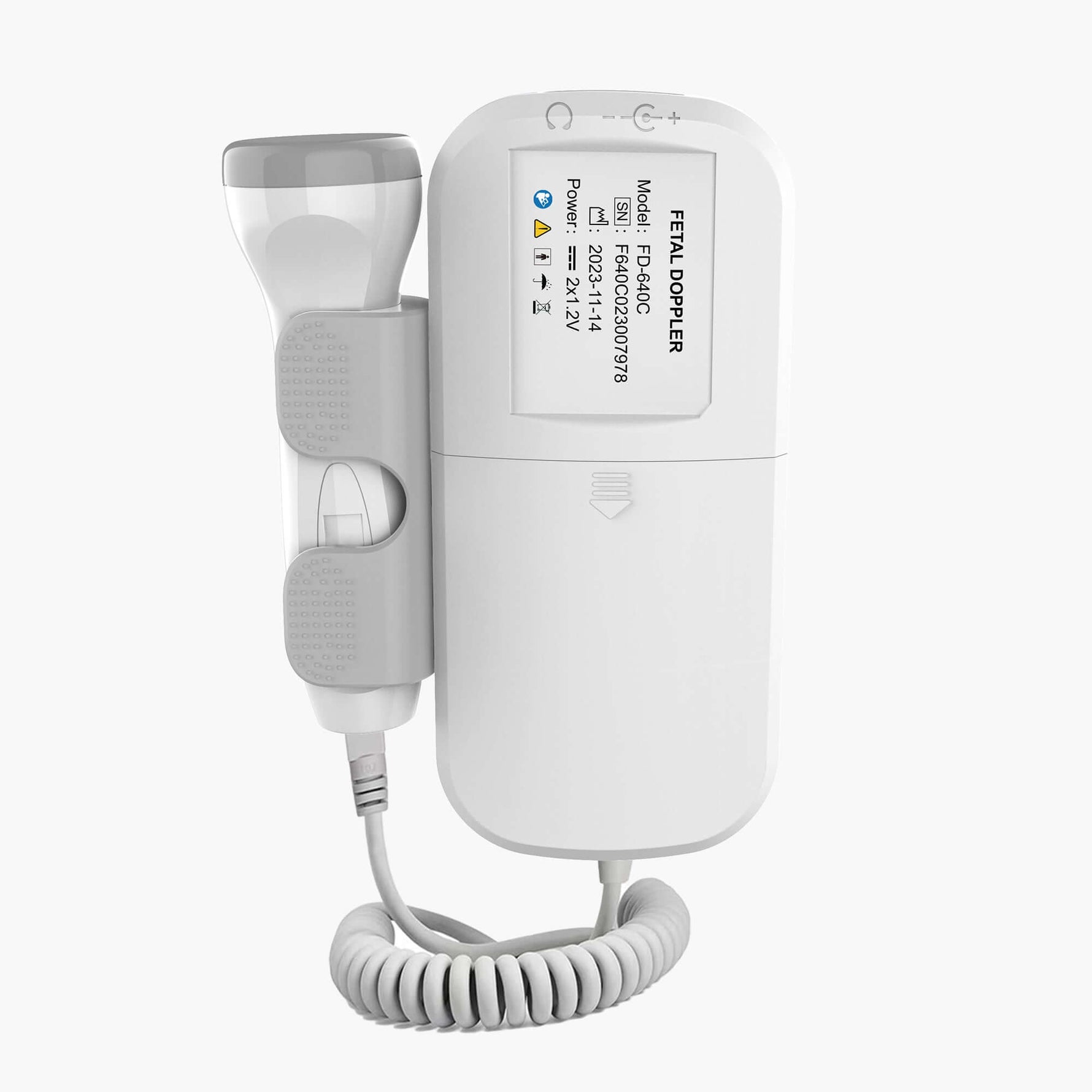 Baby fetal doppler back view