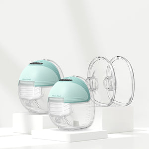 S21 Flange Bundle: S21 Double Wearable Breast Pump and Silicone Flange Shield 2-Pack