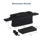 MomMed universal stroller organizer size display