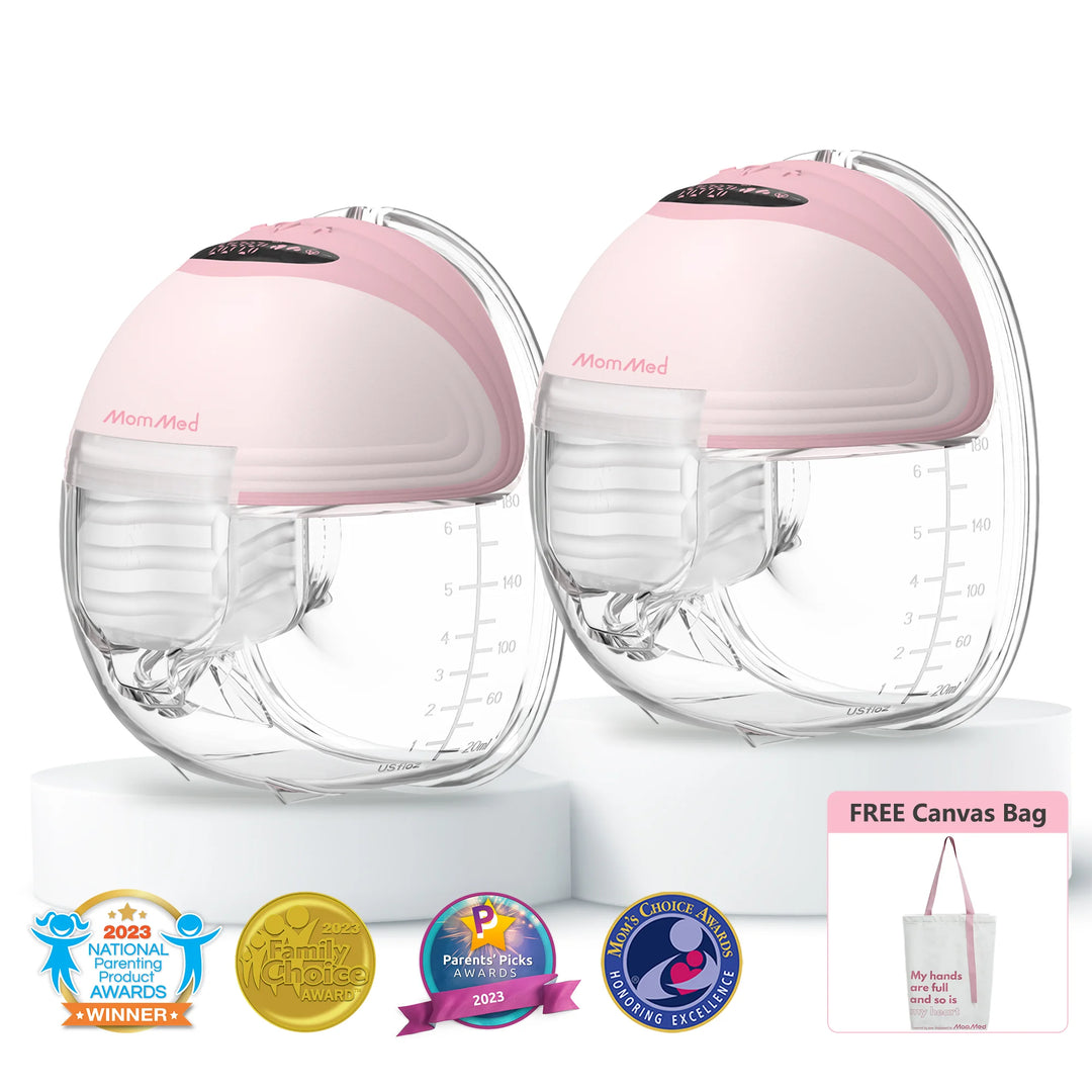 S21 Double Wearable Breast Pump-Aurora Pink