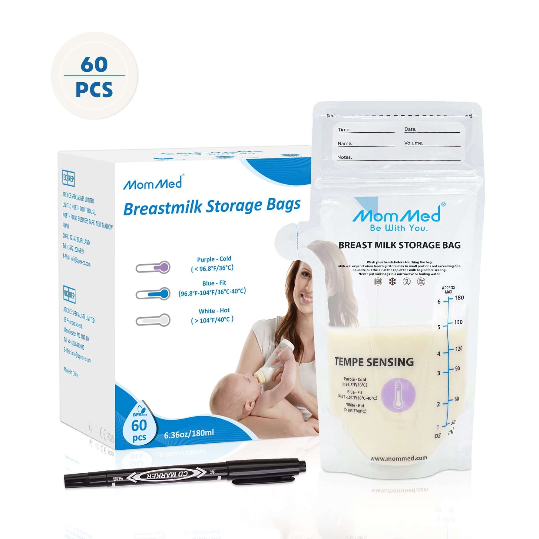 Breastmilk Storage Bags-60pcs | MomMed | Nursing&Pumping
