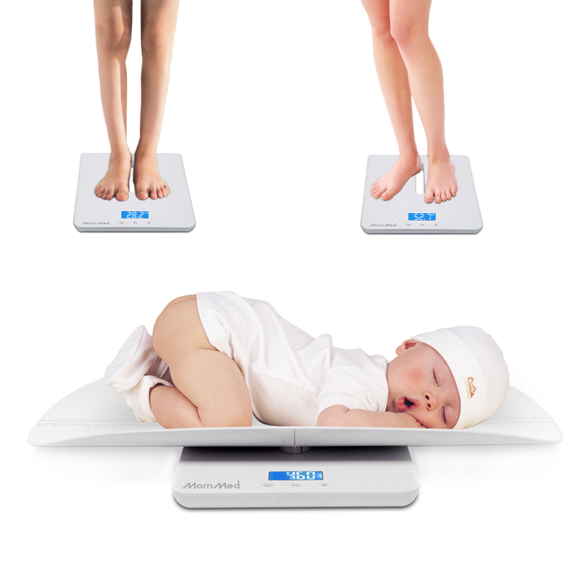 Cradle Baby Multi-Function Scale For Infants, Toddlers, Mom, and