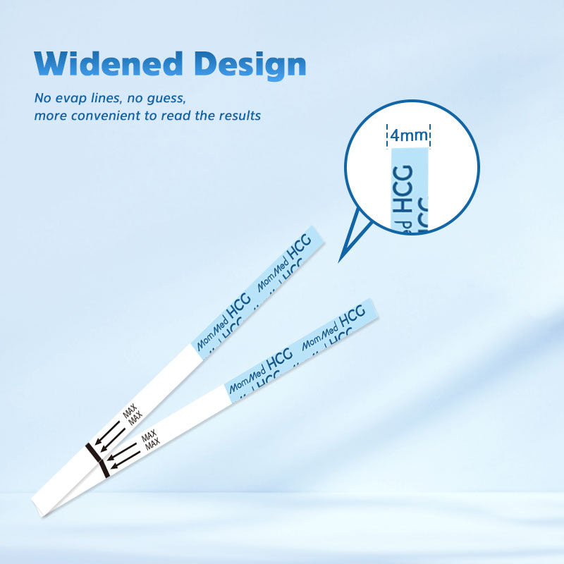 MomMed's Ovulation and Pregnancy Test Strips Combo Kit- Widened Design