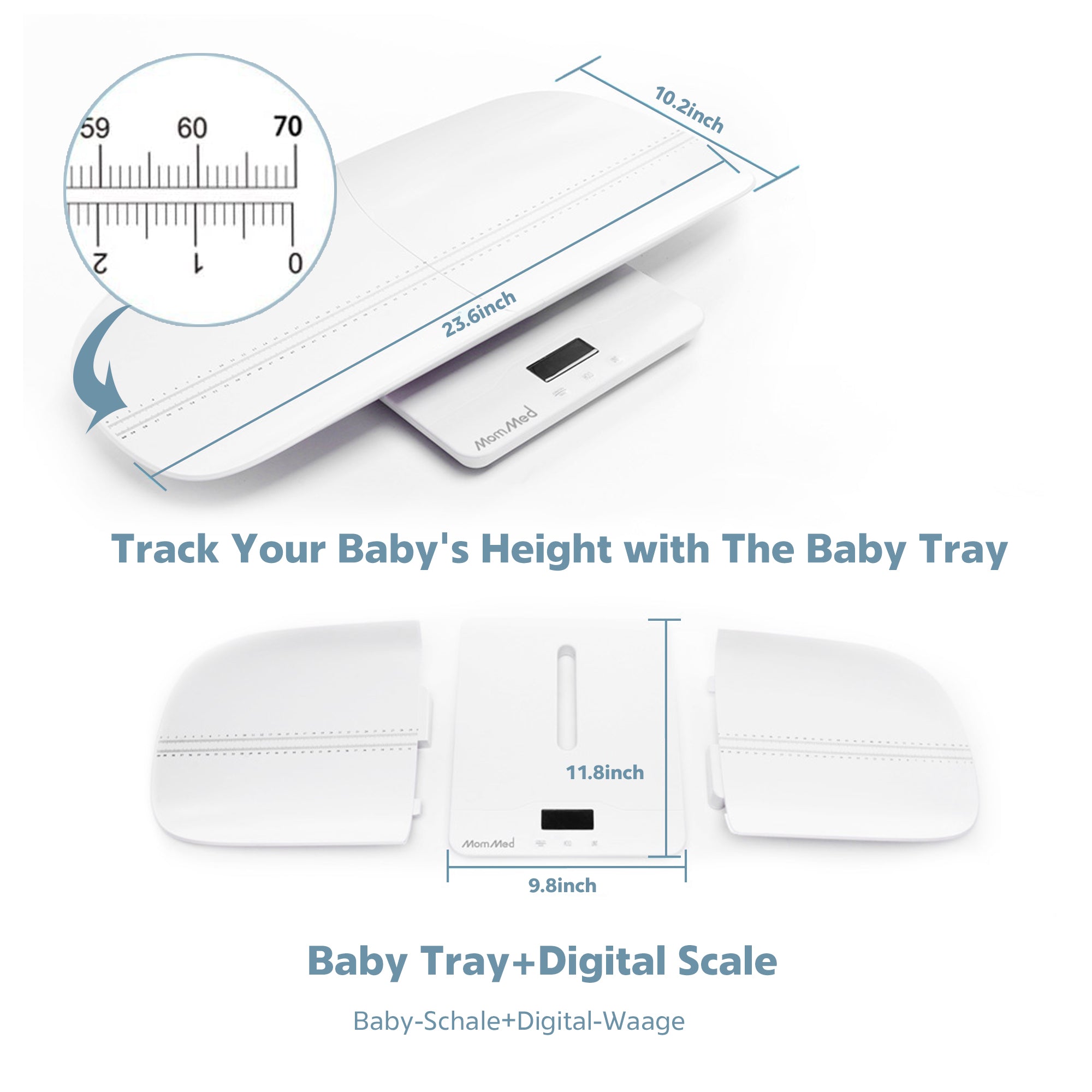 Scale 24 Inch Math Baby Scale & Baby Weight Scale & Newborn Scale