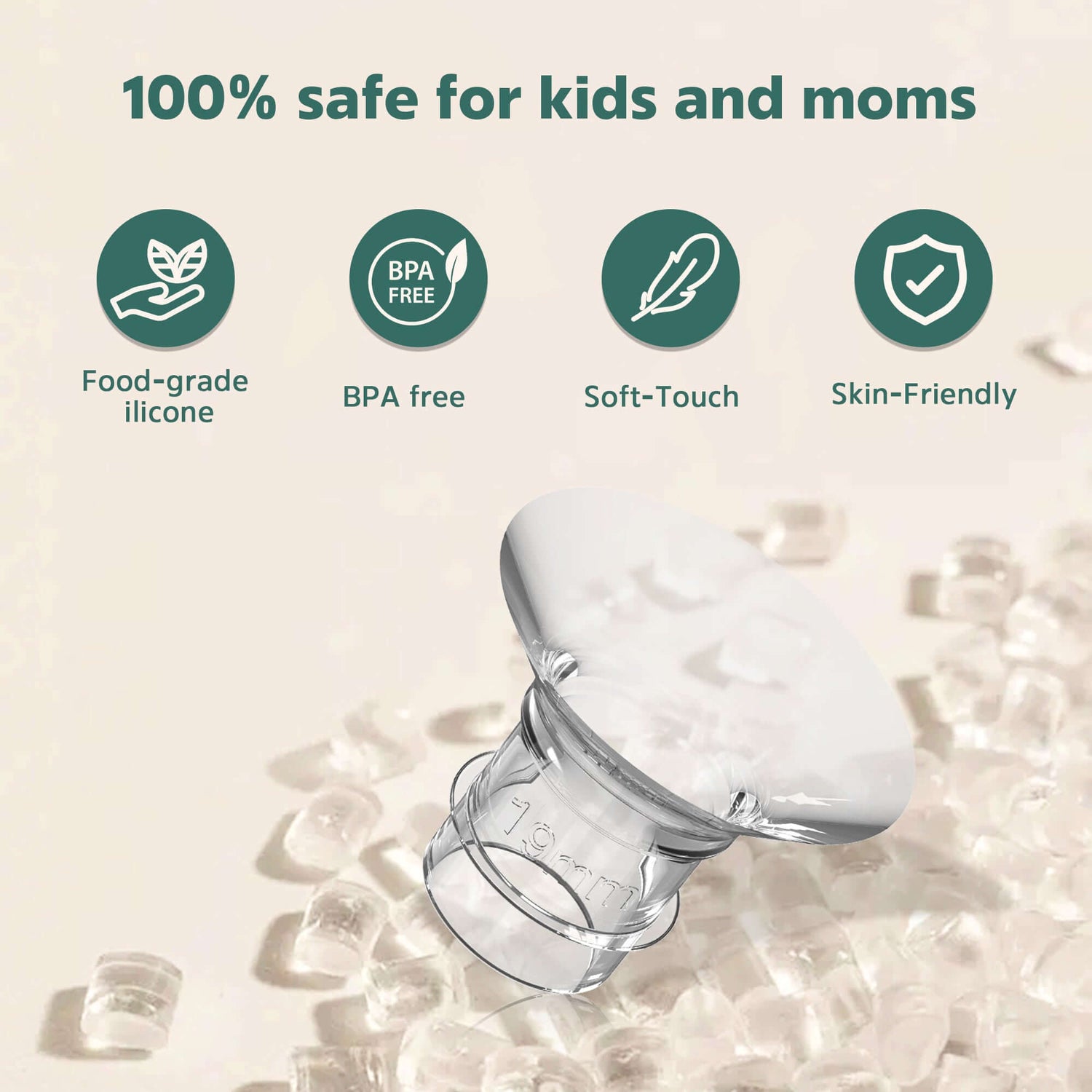 Accessories Silicone Flange Insert 2-Pack | MomMed | S21 Breast Pump